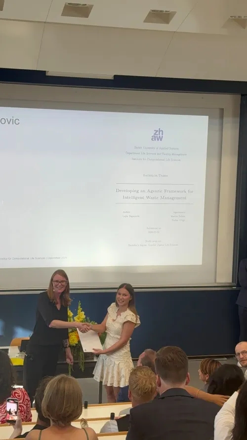 Svečanost dodjele diploma na visokoškolskoj ustanovi ZHAW.
